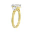Oval Trio 2.592 Lab Grown Diamond Ring