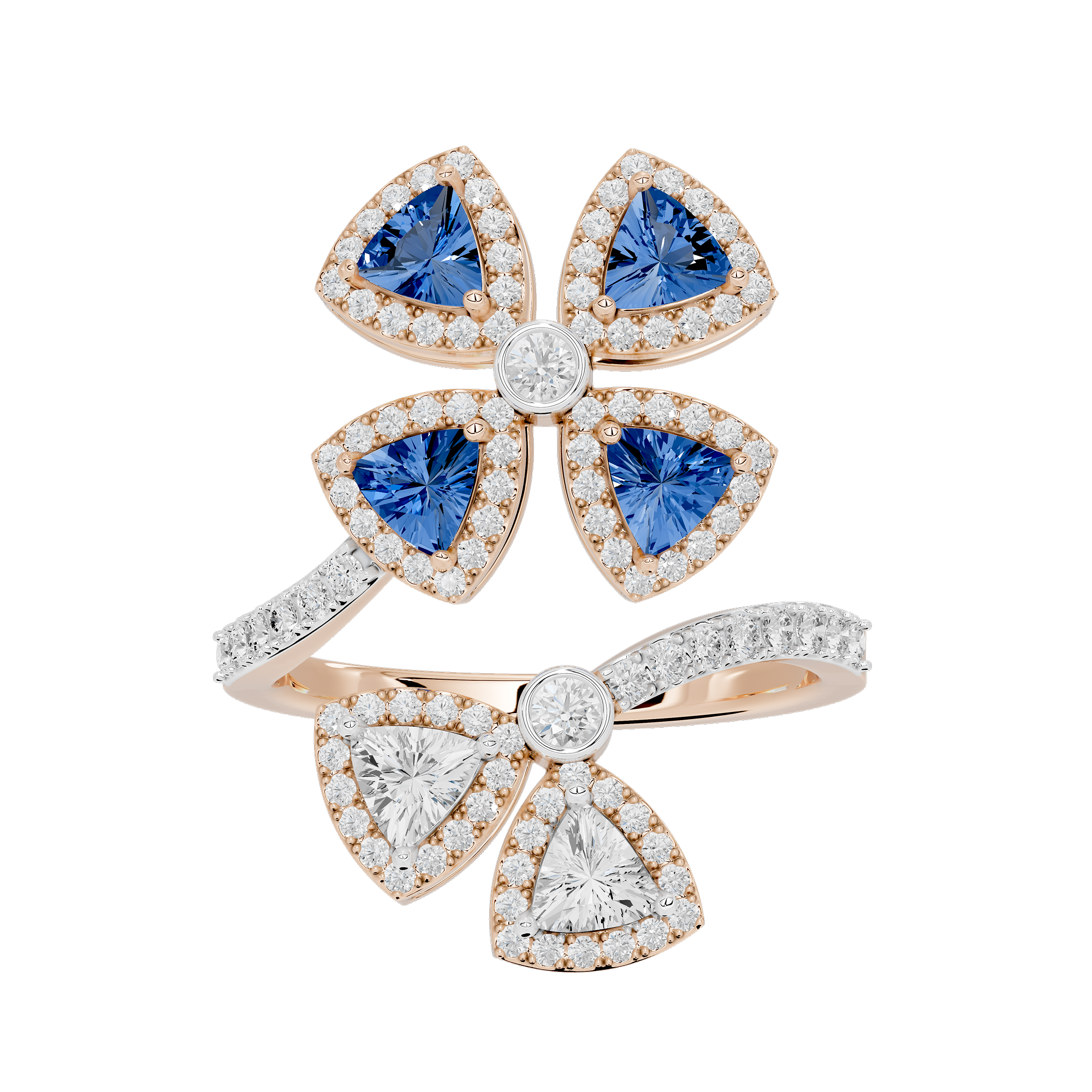Twilight Flora 0.986 Carat Lab Grown Diamond Ring