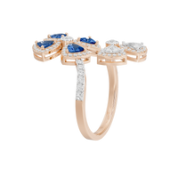 Twilight Flora 0.986 Carat Lab Grown Diamond Ring
