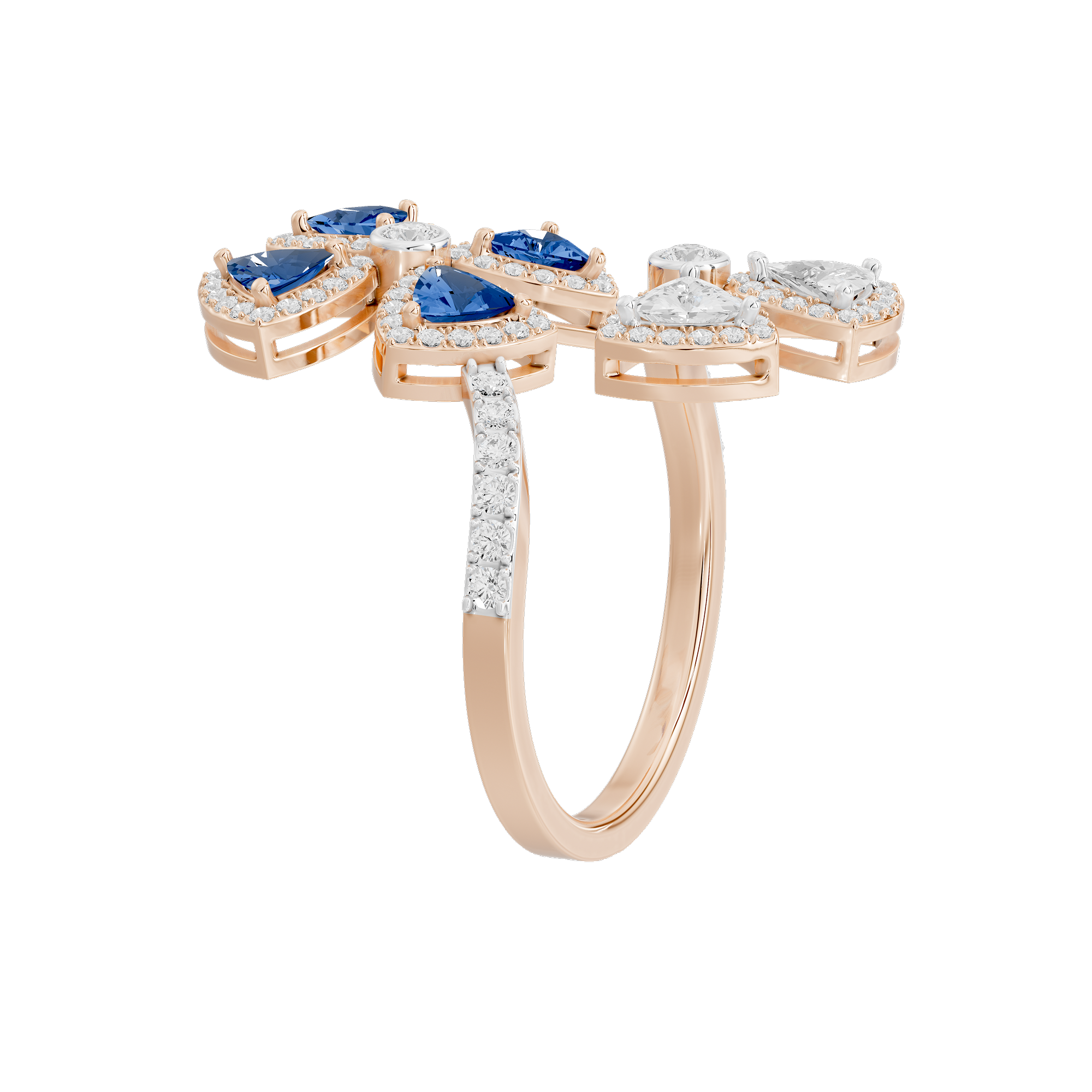 Twilight Flora 0.986 Carat Lab Grown Diamond Ring