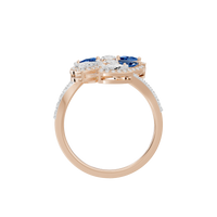 Twilight Flora 0.986 Carat Lab Grown Diamond Ring