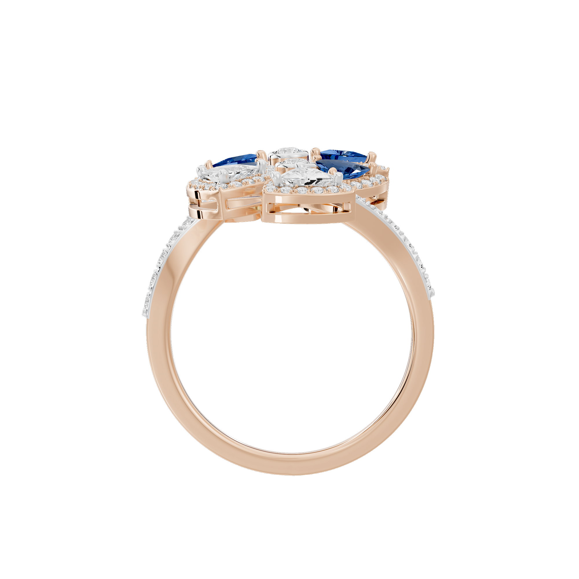Twilight Flora 0.986 Carat Lab Grown Diamond Ring