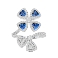 Twilight Flora 0.986 Carat Lab Grown Diamond Ring