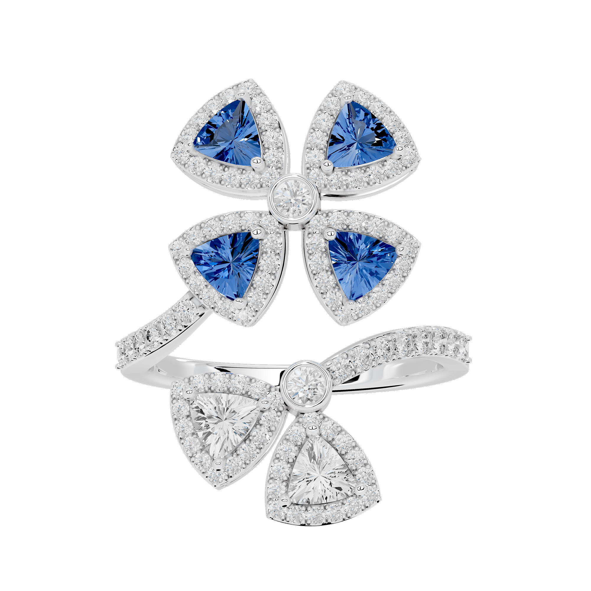 Twilight Flora 0.986 Carat Lab Grown Diamond Ring