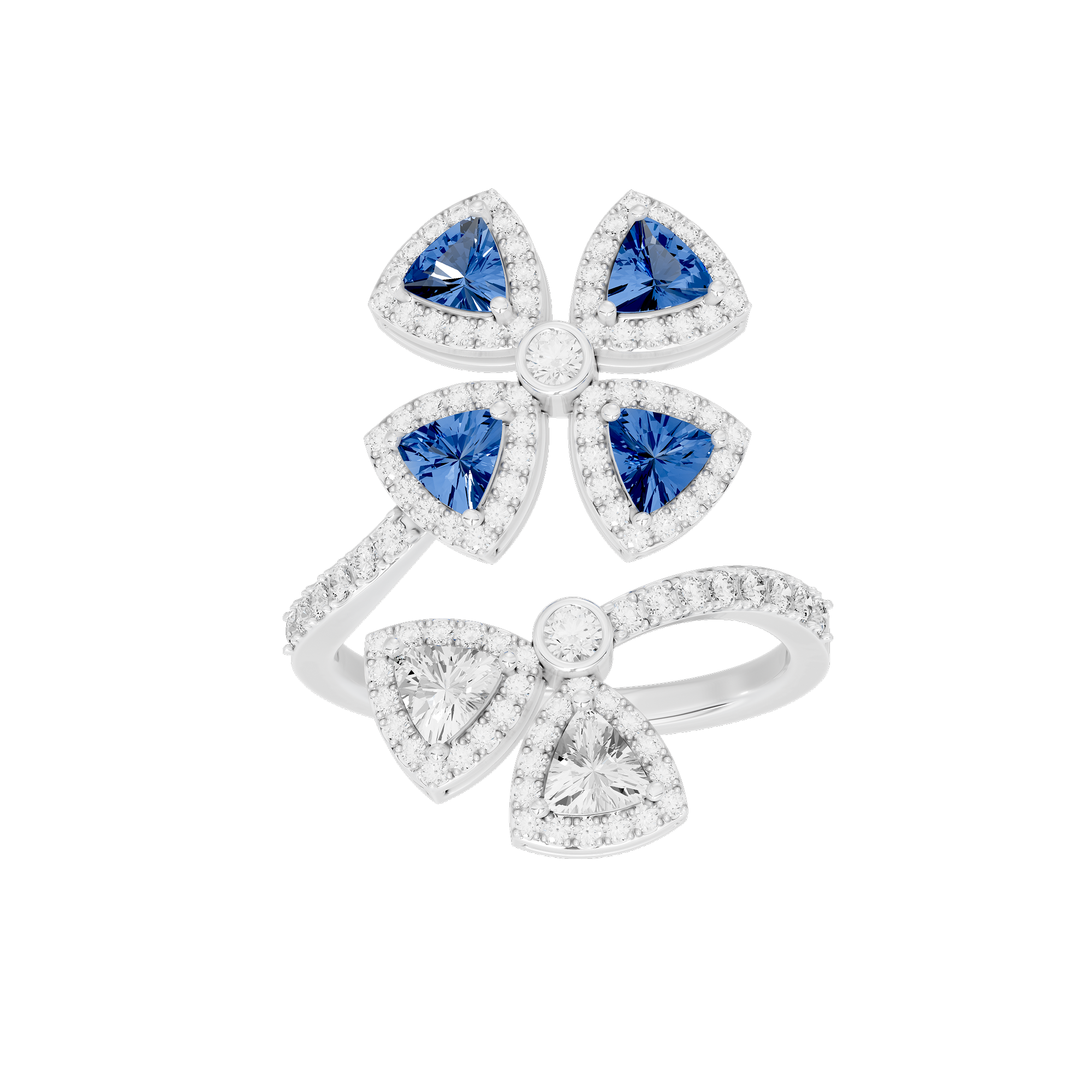 Twilight Flora 0.986 Carat Lab Grown Diamond Ring