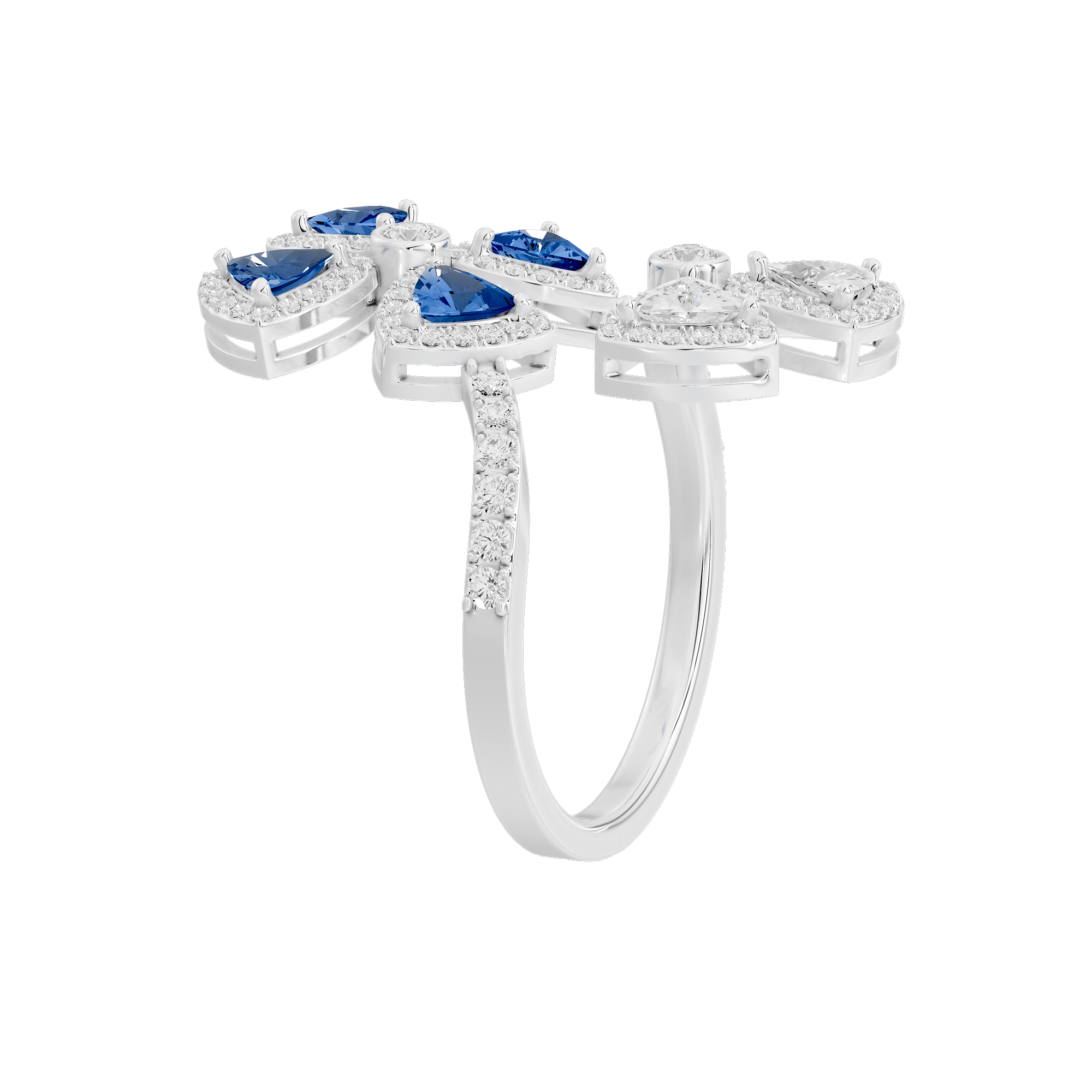 Twilight Flora 0.986 Carat Lab Grown Diamond Ring