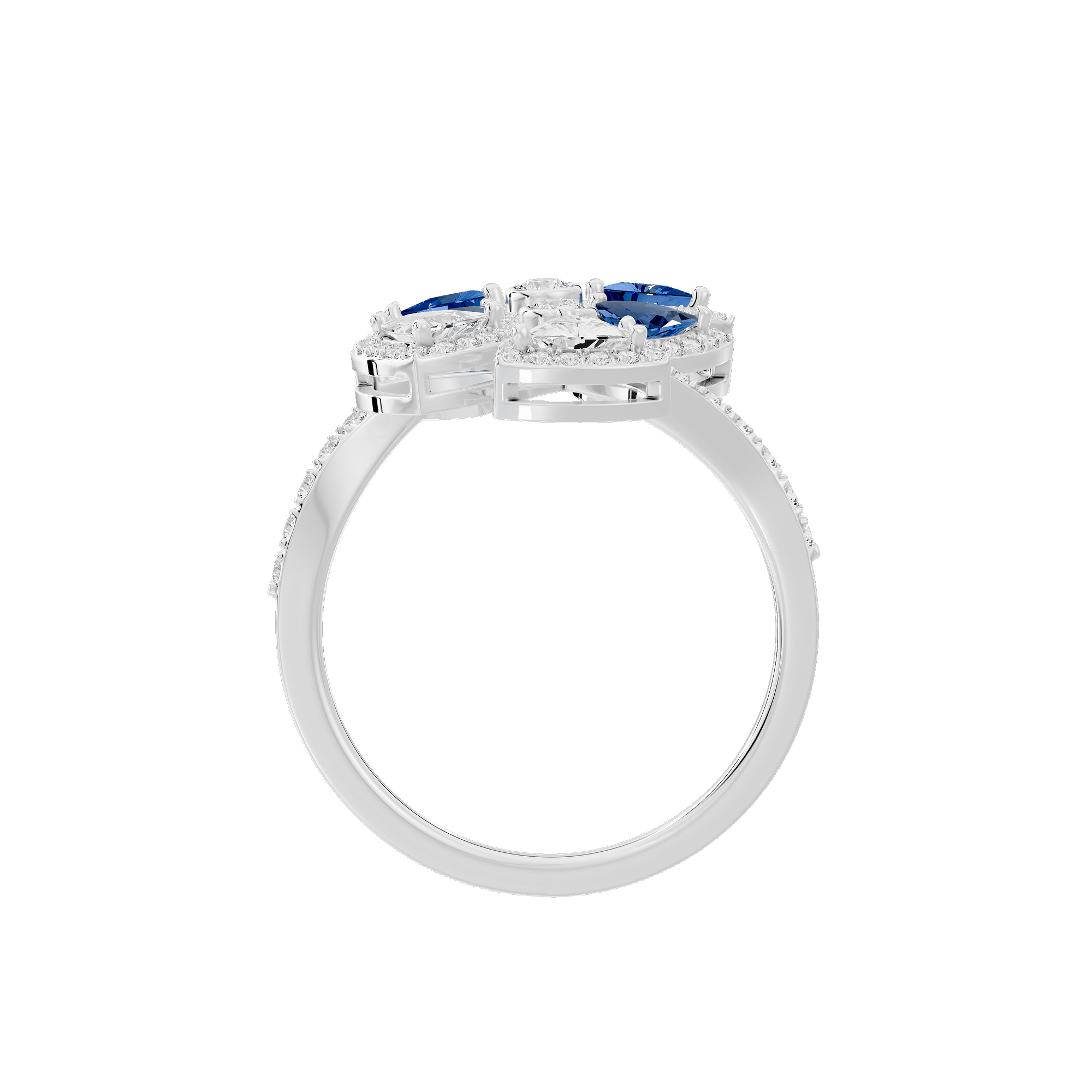 Twilight Flora 0.986 Carat Lab Grown Diamond Ring