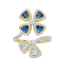 Twilight Flora 0.986 Carat Lab Grown Diamond Ring