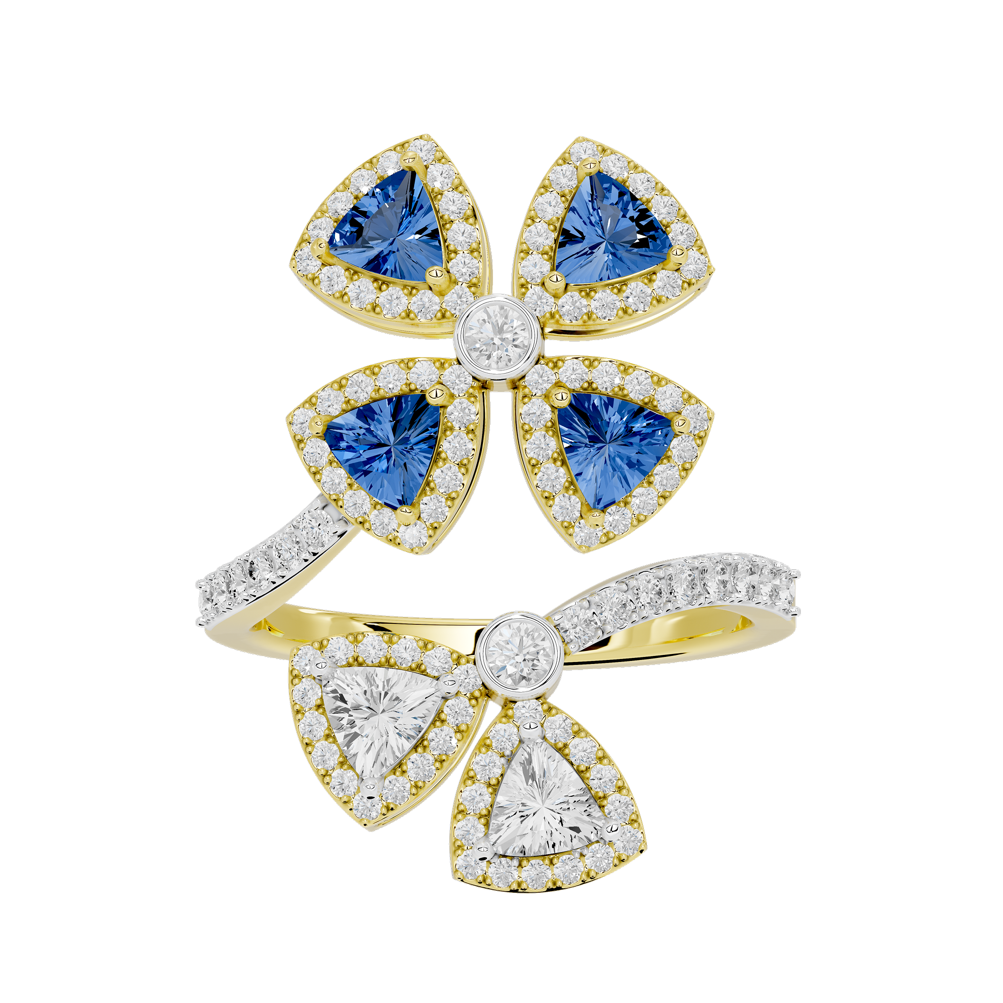 Twilight Flora 0.986 Carat Lab Grown Diamond Ring