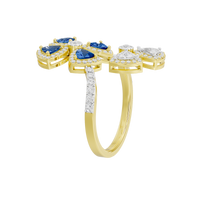 Twilight Flora 0.986 Carat Lab Grown Diamond Ring