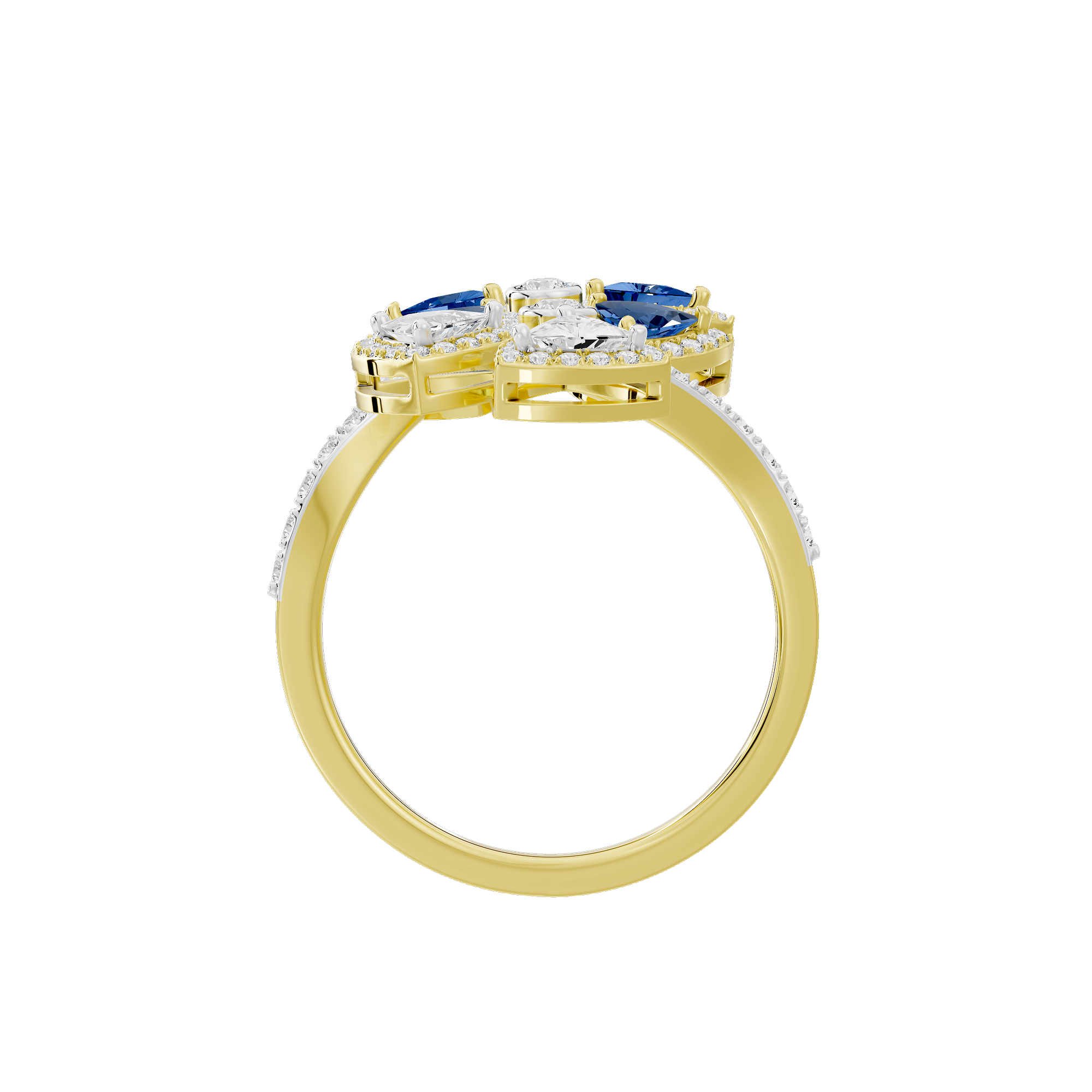 Twilight Flora 0.986 Carat Lab Grown Diamond Ring