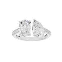 Starlit Duo 2.336 Carat Lab Grown Diamond Ring