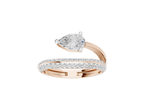 Wrap It Up Pear 1.11 Carat Lab Grown Diamond Ring