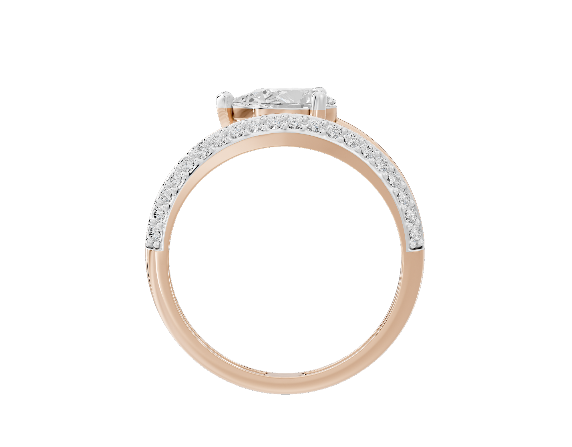 Wrap It Up Pear 1.11 Carat Lab Grown Diamond Ring