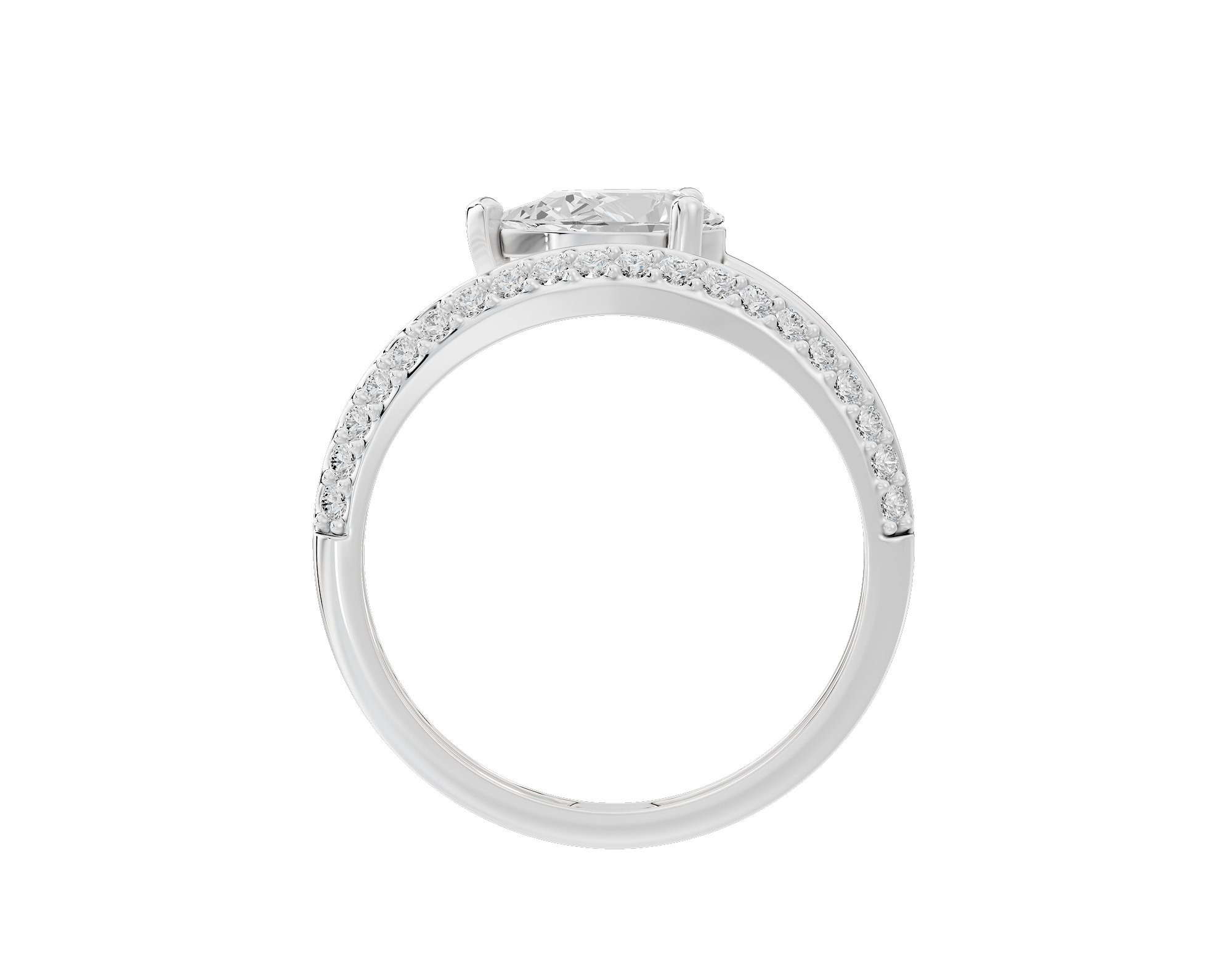 Wrap It Up Pear 1.11 Carat Lab Grown Diamond Ring