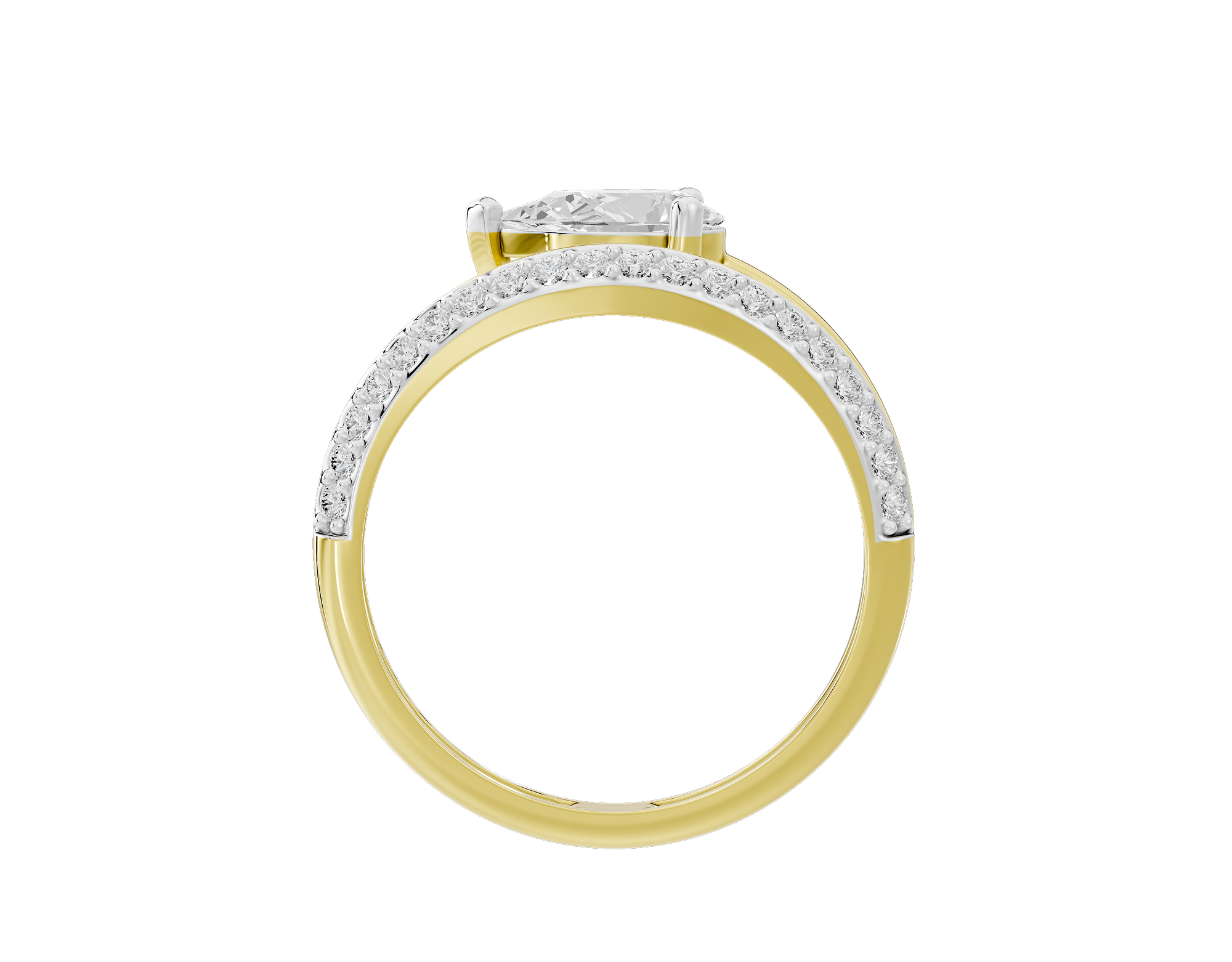 Wrap It Up Pear 1.11 Carat Lab Grown Diamond Ring