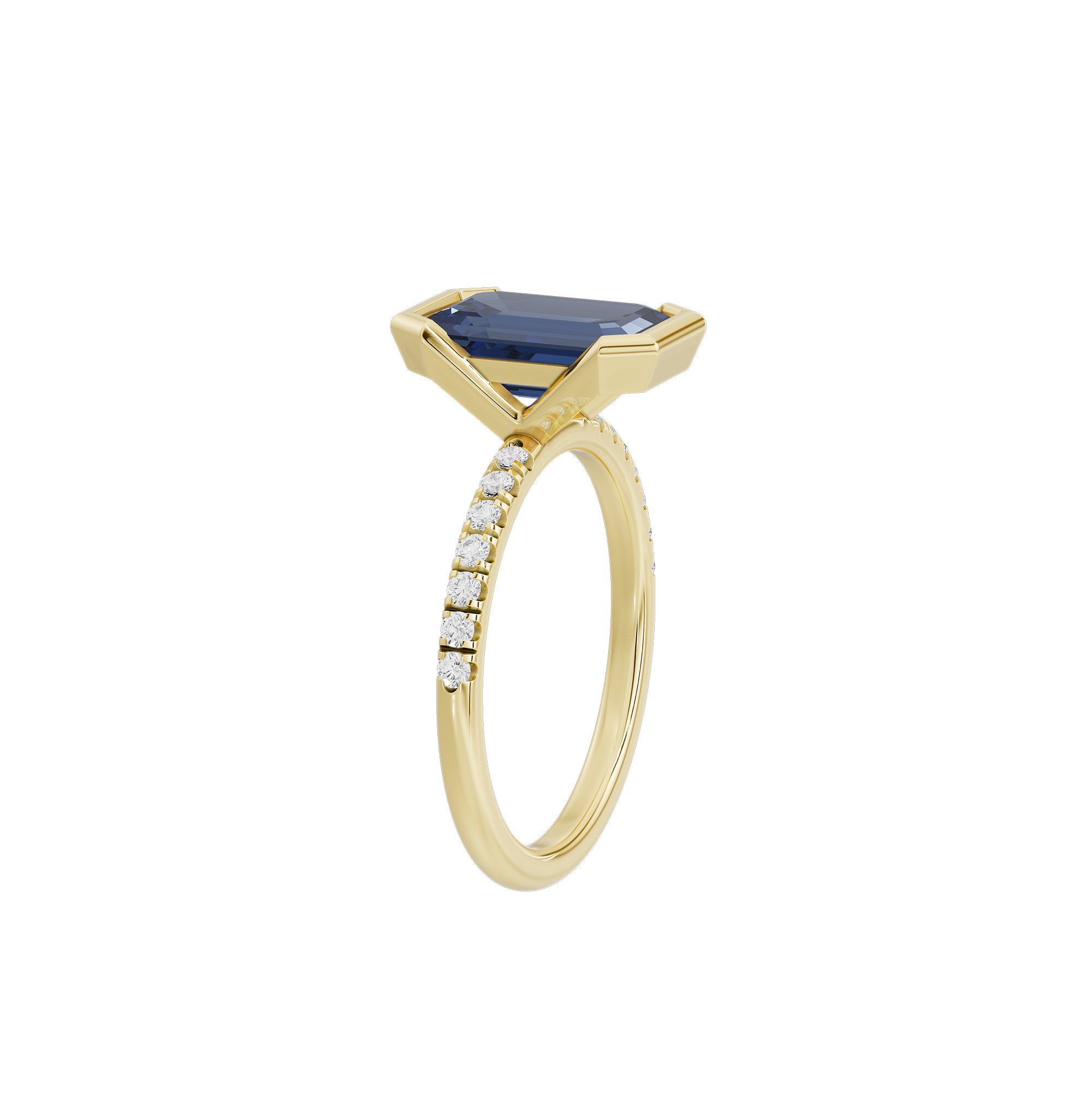 Skyfall Bezel 0.22 Carat Lab Grown Diamond Ring