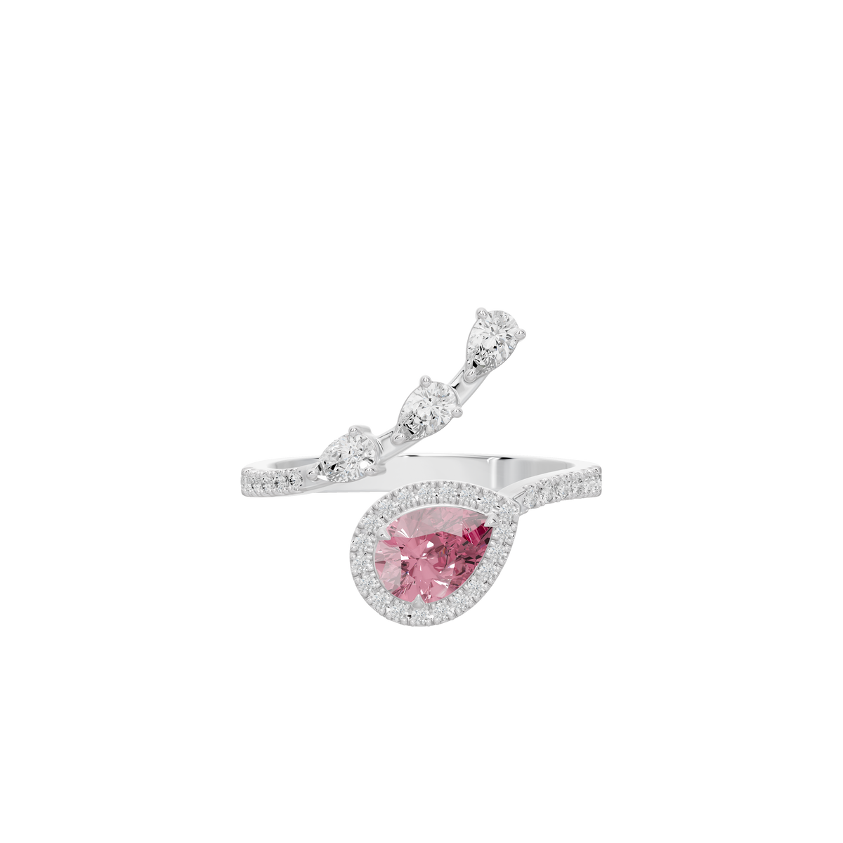 Plum Lab Diamond Ring