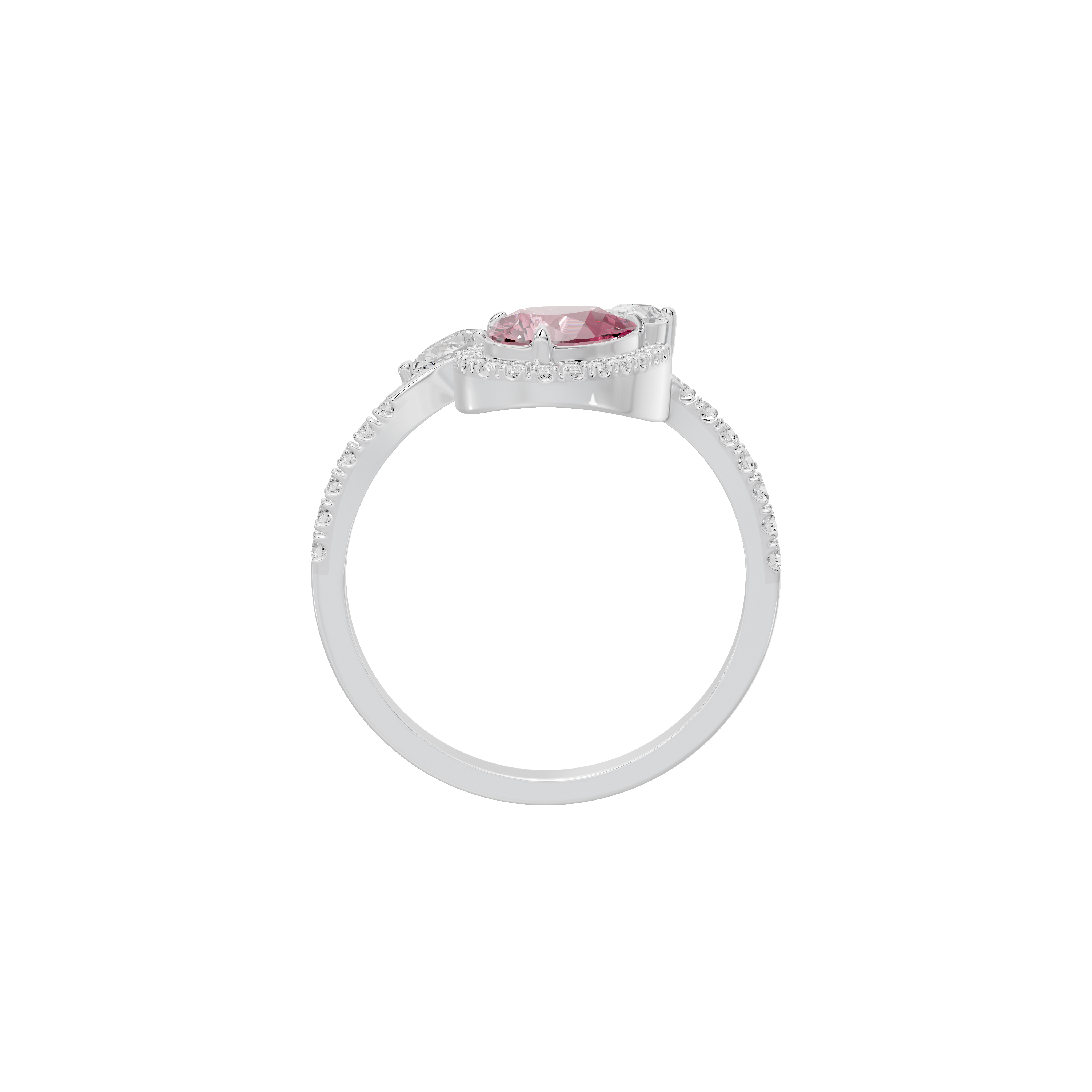 Plum Lab Diamond Ring
