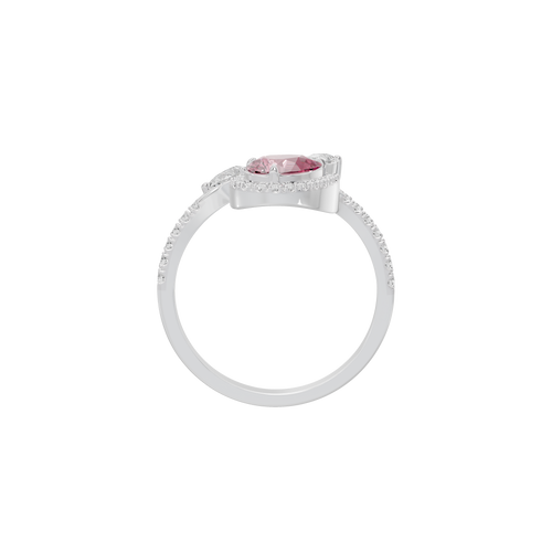 Plum Lab Diamond Ring