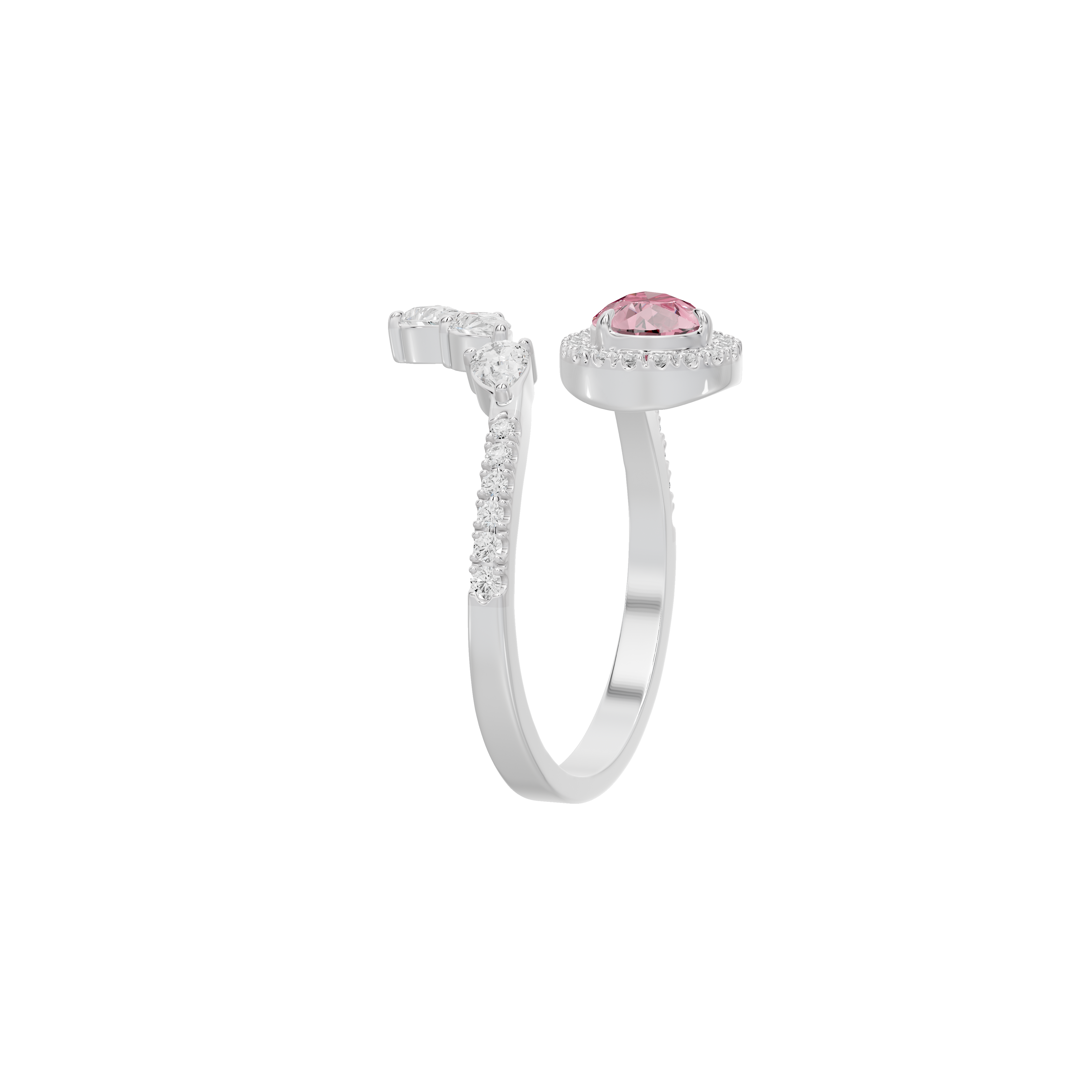 Plum Lab Diamond Ring