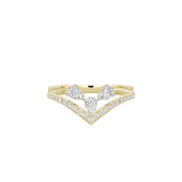 Mila Linear Lab Diamond Ring
