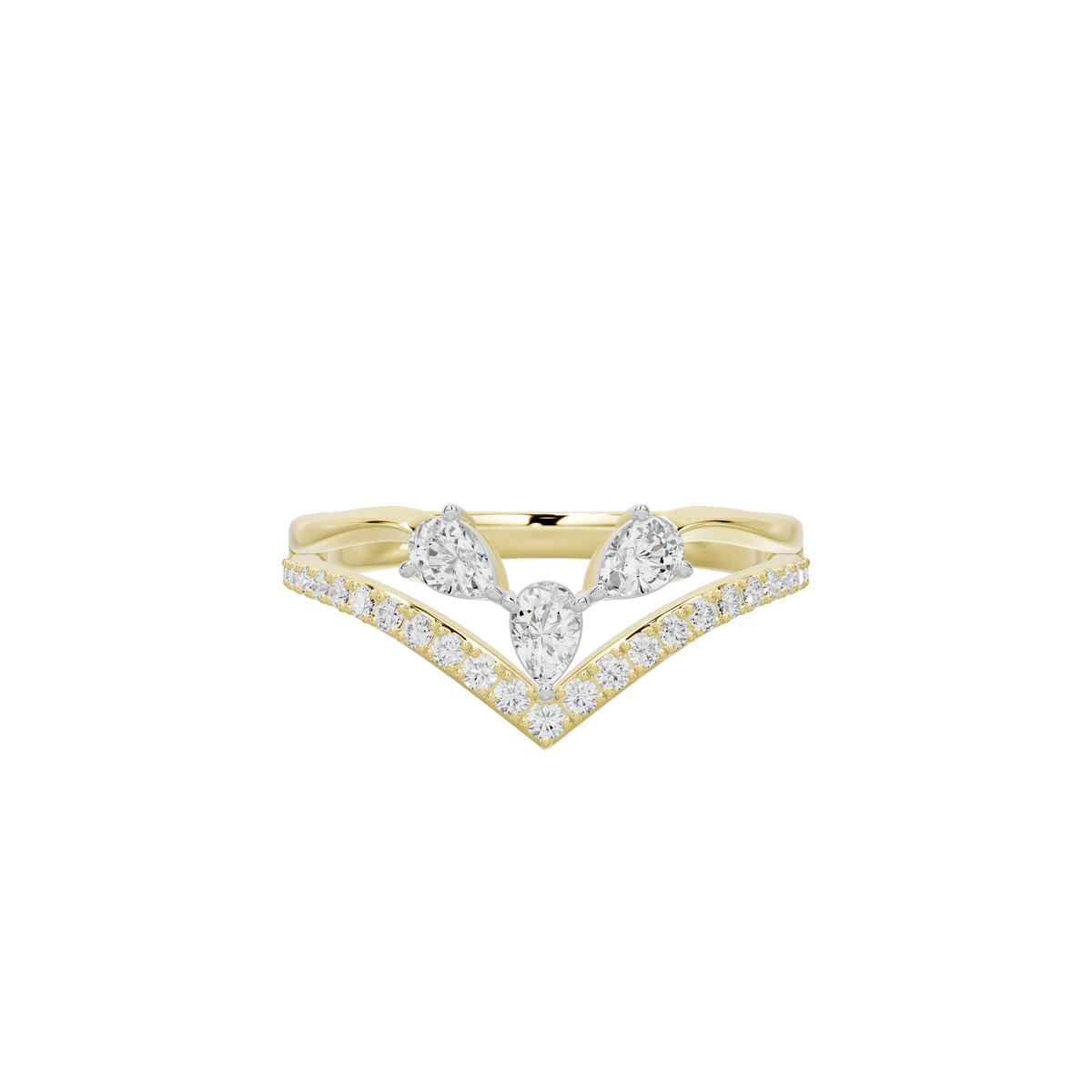 Mila Linear Lab Diamond Ring