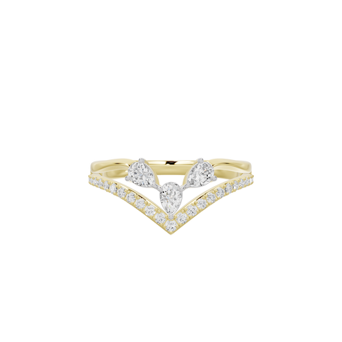 Mila Linear Lab Diamond Ring
