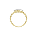 Mila Linear Lab Diamond Ring