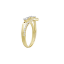 Mila Linear Lab Diamond Ring