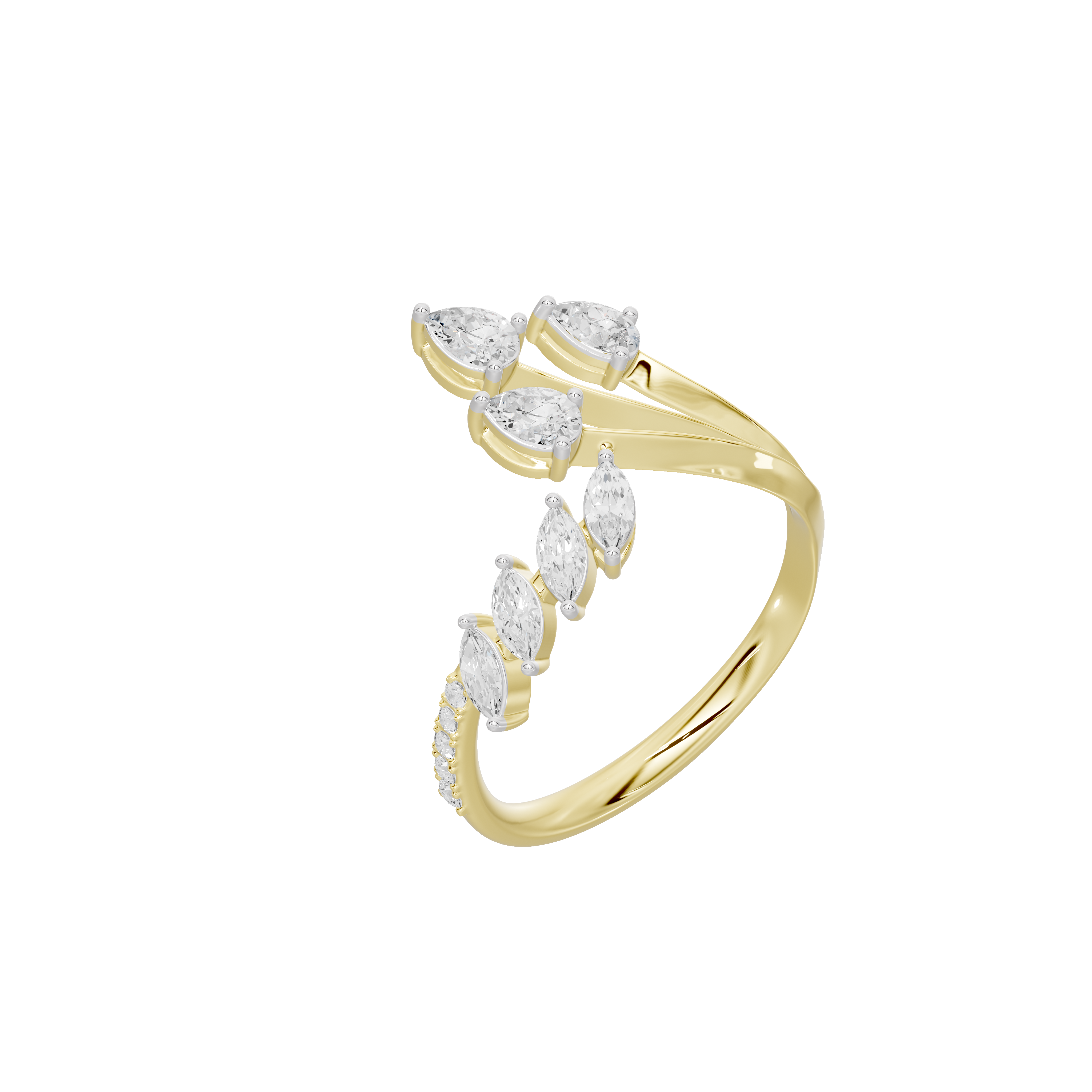 gardenia Lab Diamond Ring