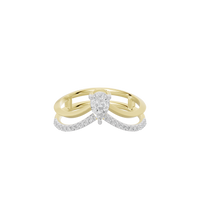 Cove Curved Lab Diamond Ring