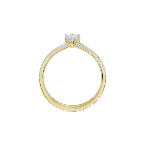 Cove Curved Lab Diamond Ring