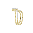 Cove Curved Lab Diamond Ring