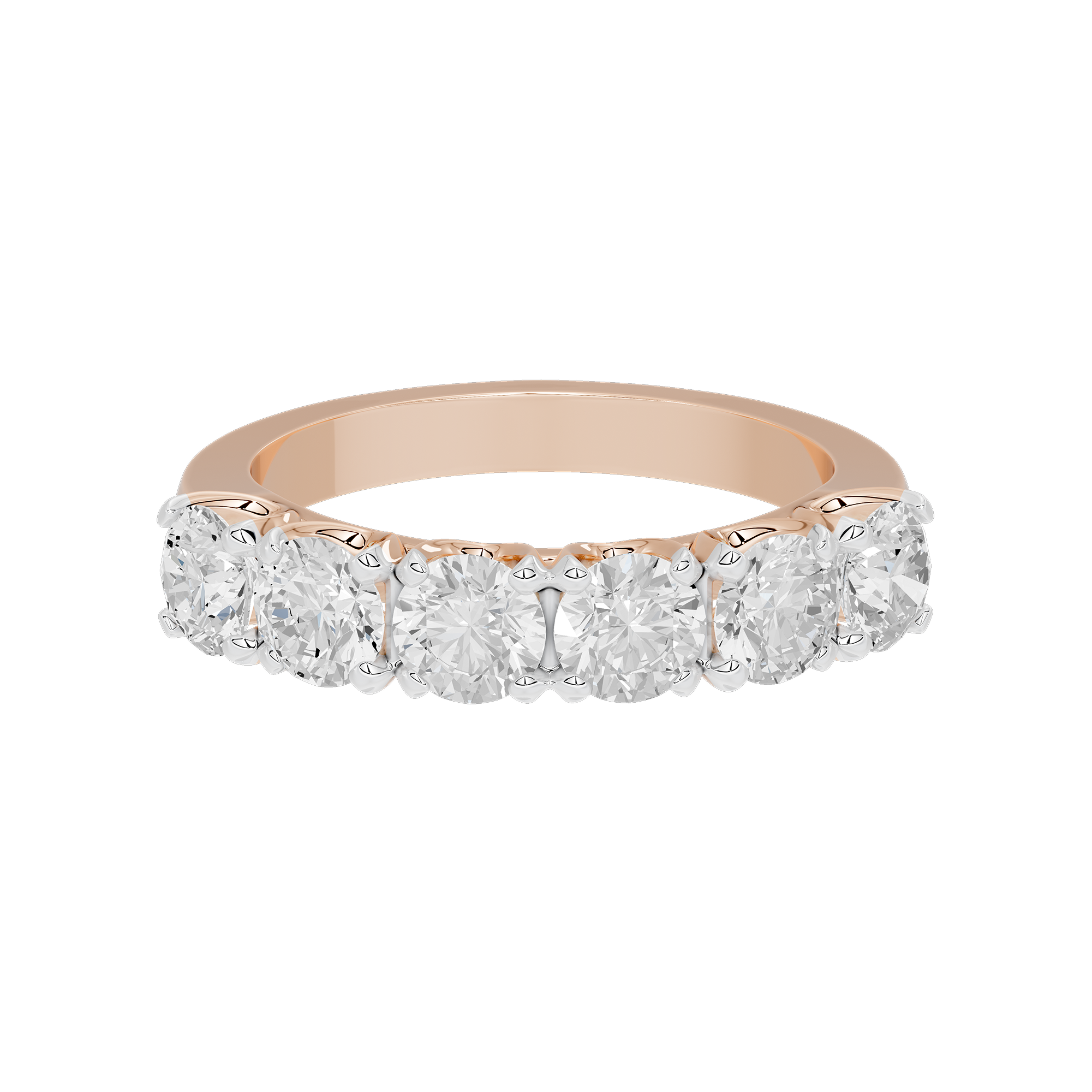 Six Sense Half Eternity Band 1.927 Carat Lab Grown Diamond