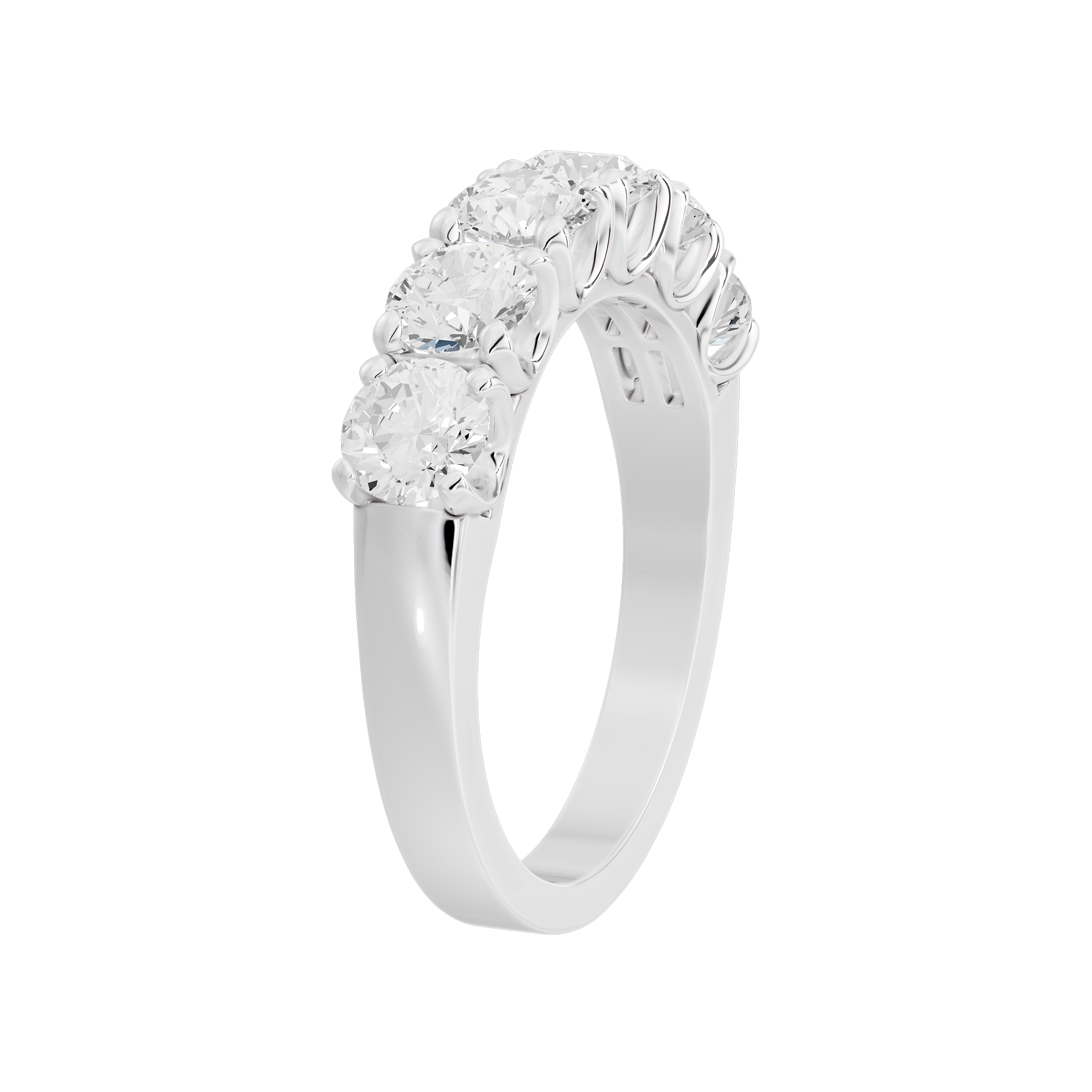Six Sense Half Eternity Band 1.927 Carat Lab Grown Diamond