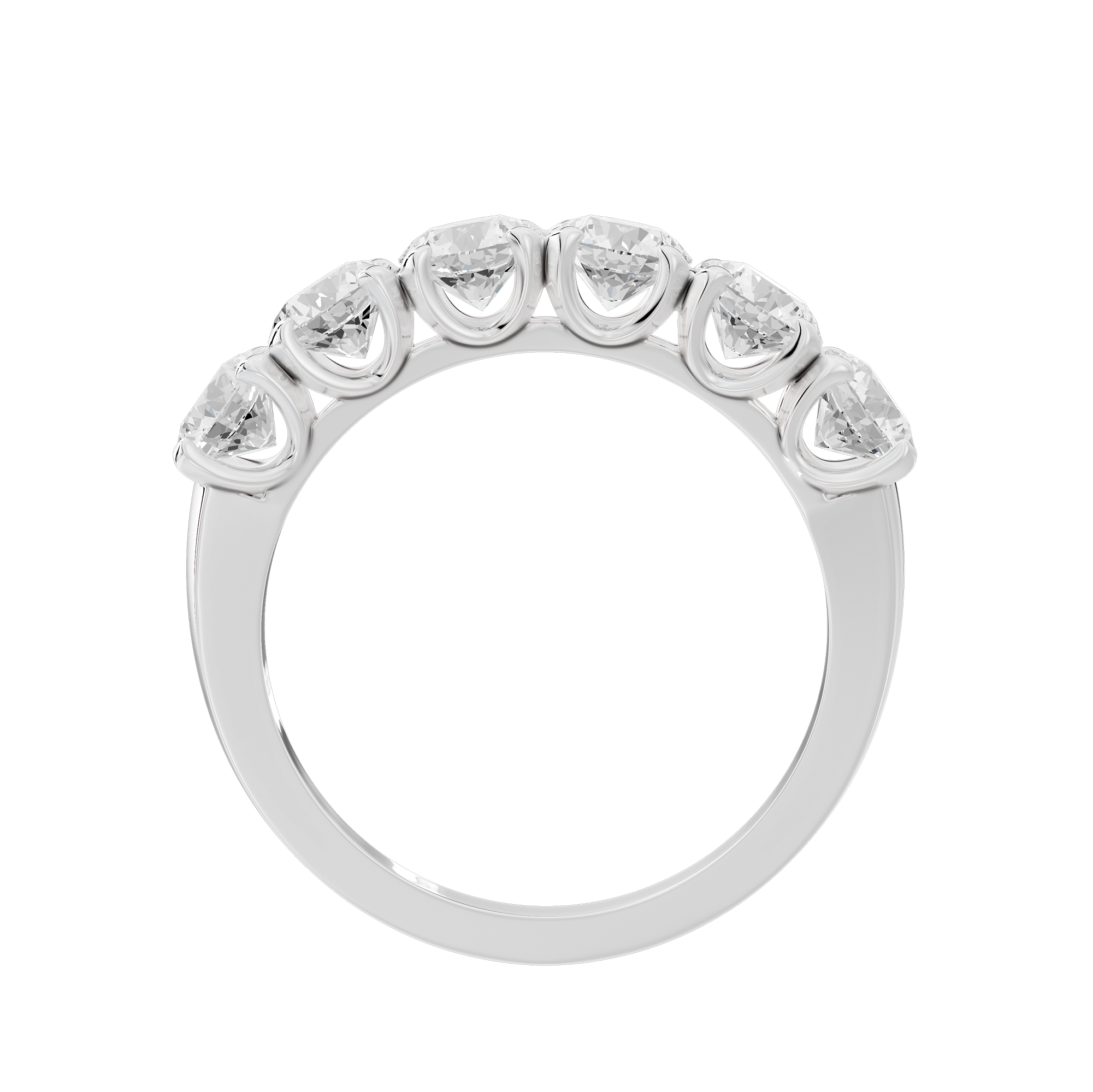 Six Sense Half Eternity Band 1.927 Carat Lab Grown Diamond