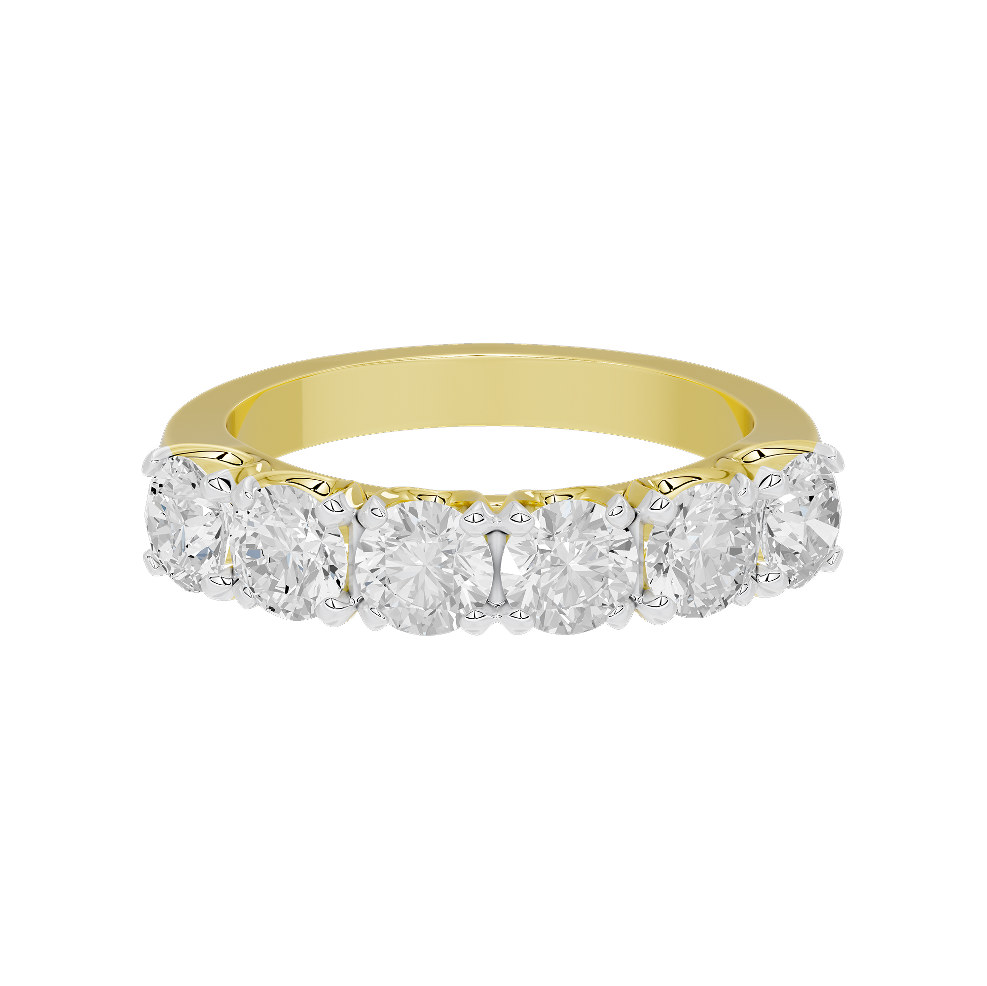 Six Sense Half Eternity Band 1.927 Carat Lab Grown Diamond