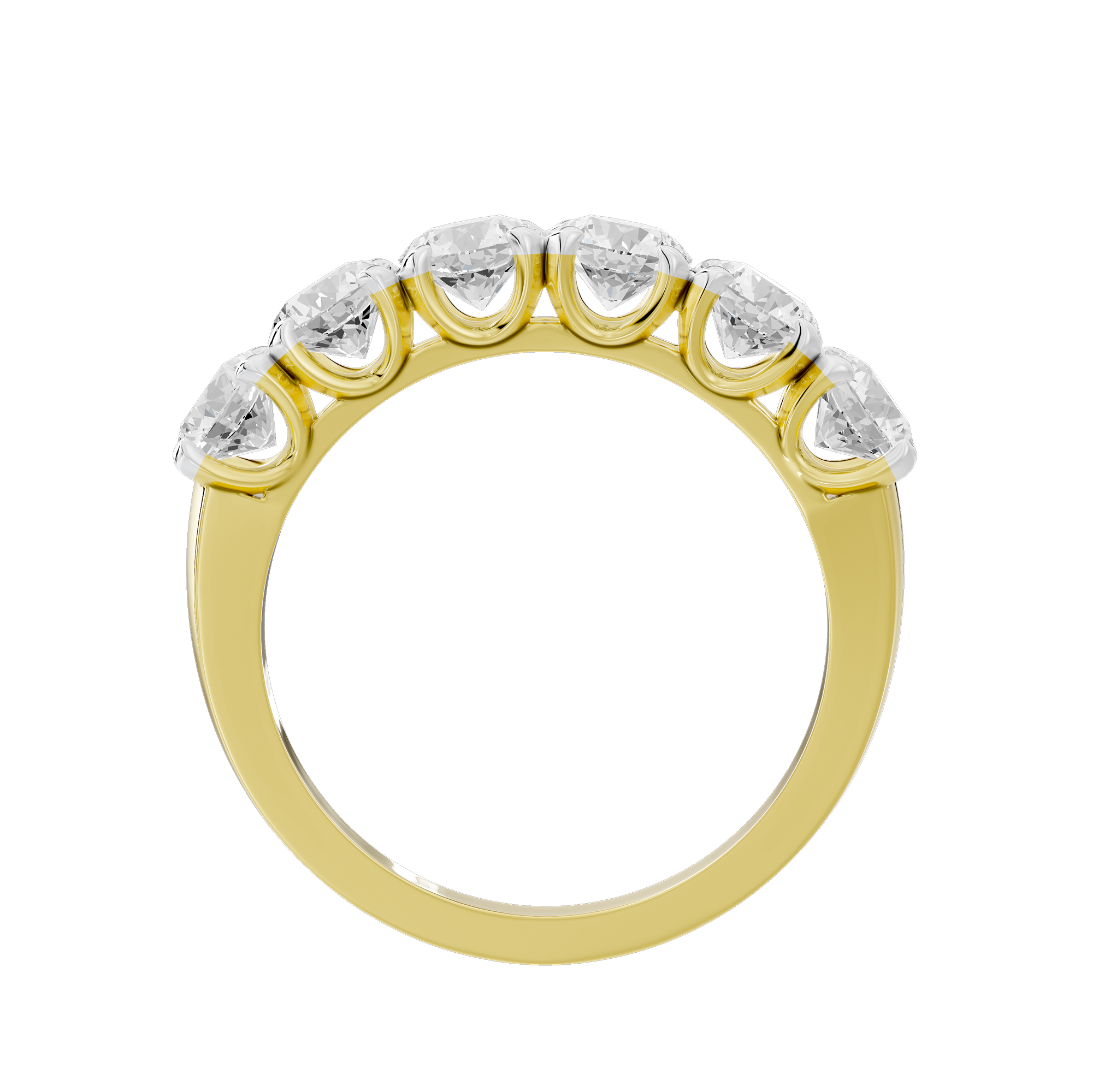 Six Sense Half Eternity Band 1.927 Carat Lab Grown Diamond