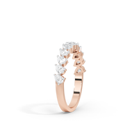 Pear Parade Half Eternity 0.641 Carat Lab Grown Diamond
