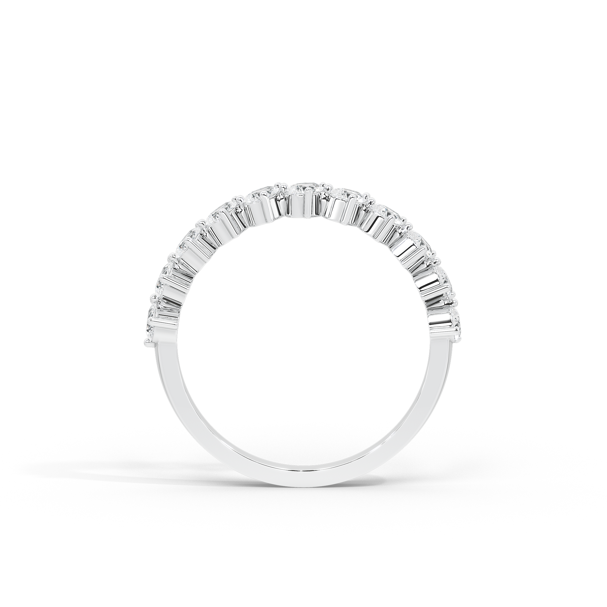 Pear Parade Half Eternity 0.641 Carat Lab Grown Diamond