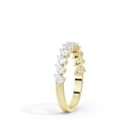 Pear Parade Half Eternity 0.641 Carat Lab Grown Diamond