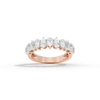 Symphonia Pear Half Eternity 1.115 Carat Lab Grown Diamond Ring