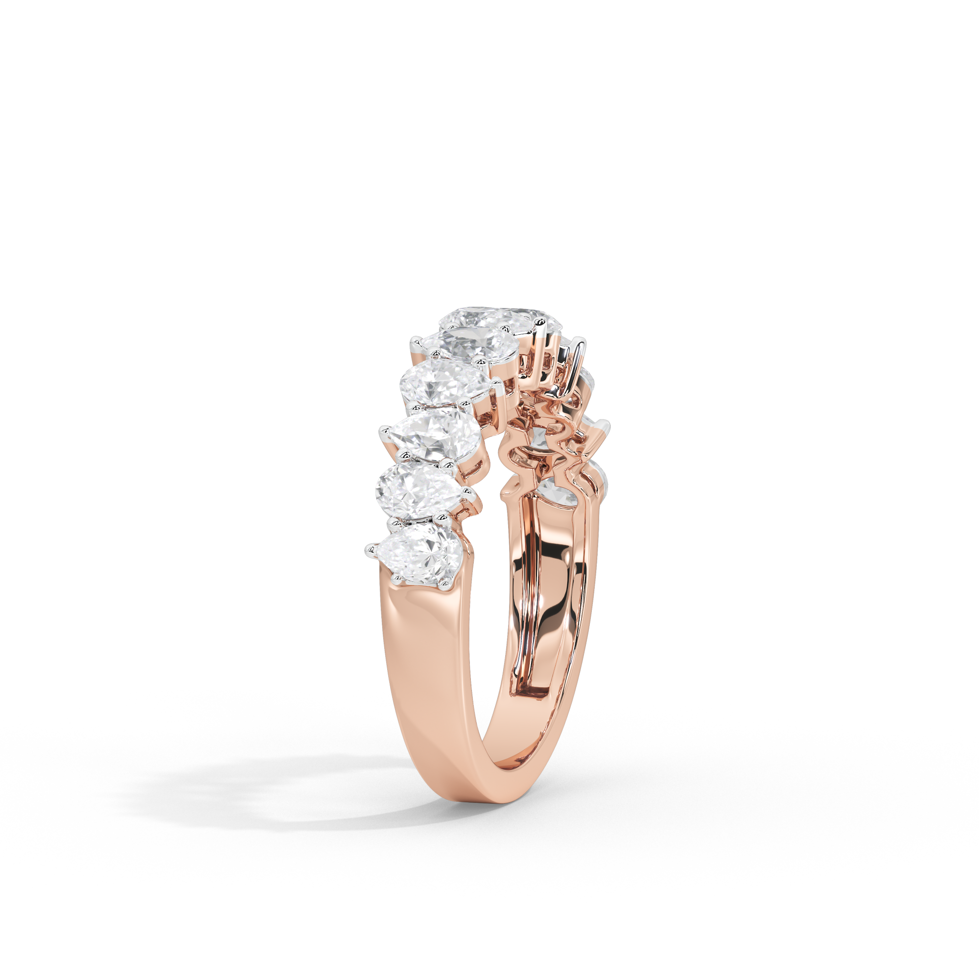Symphonia Pear Half Eternity 1.115 Carat Lab Grown Diamond Ring