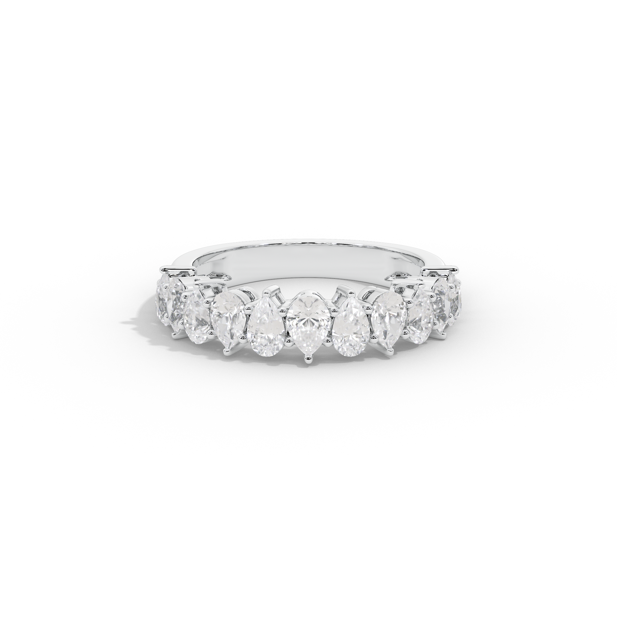 Symphonia Pear Half Eternity 1.115 Carat Lab Grown Diamond Ring