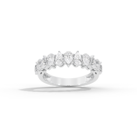Symphonia Pear Half Eternity 1.115 Carat Lab Grown Diamond Ring
