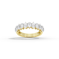 Symphonia Pear Half Eternity 1.115 Carat Lab Grown Diamond Ring