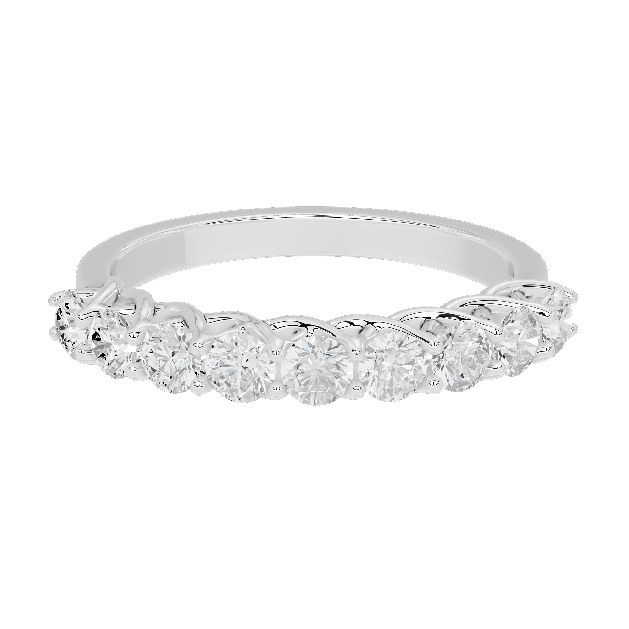 Ice Me Round Diamond Half Eternity 0.996 Carat Lab Grown Diamond