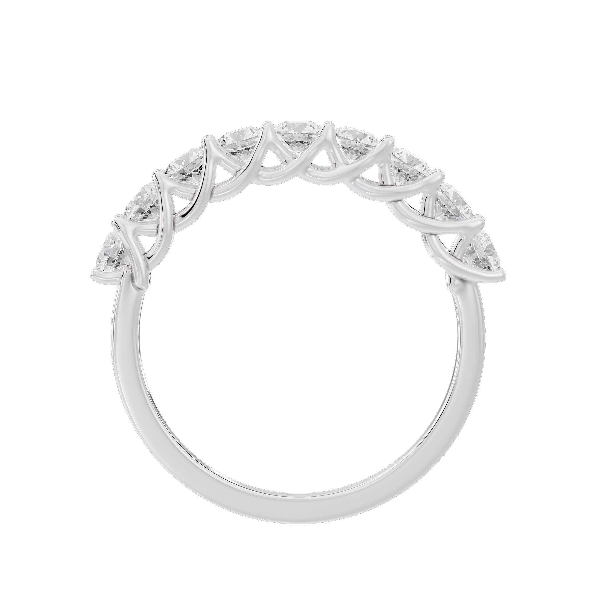 Ice Me Round Diamond Half Eternity 0.996 Carat Lab Grown Diamond