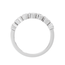 Pear & Oval Bezel Half Eternity Band  0.949 Carat Lab Grown Diamond